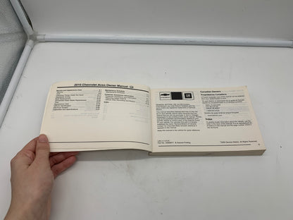 2010 Chevrolet Aveo Owners Manual OEM R01B12021