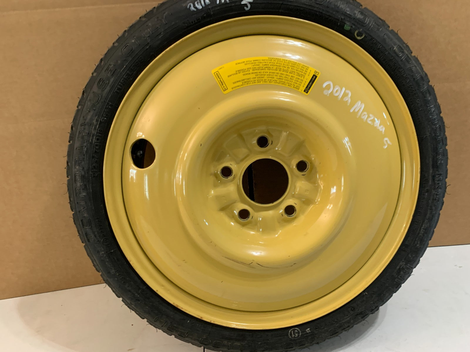 2006-2017 Mazda 5 Mazda5 16" Spare Tire Wheel Compact Donut T125/70D16 OEM