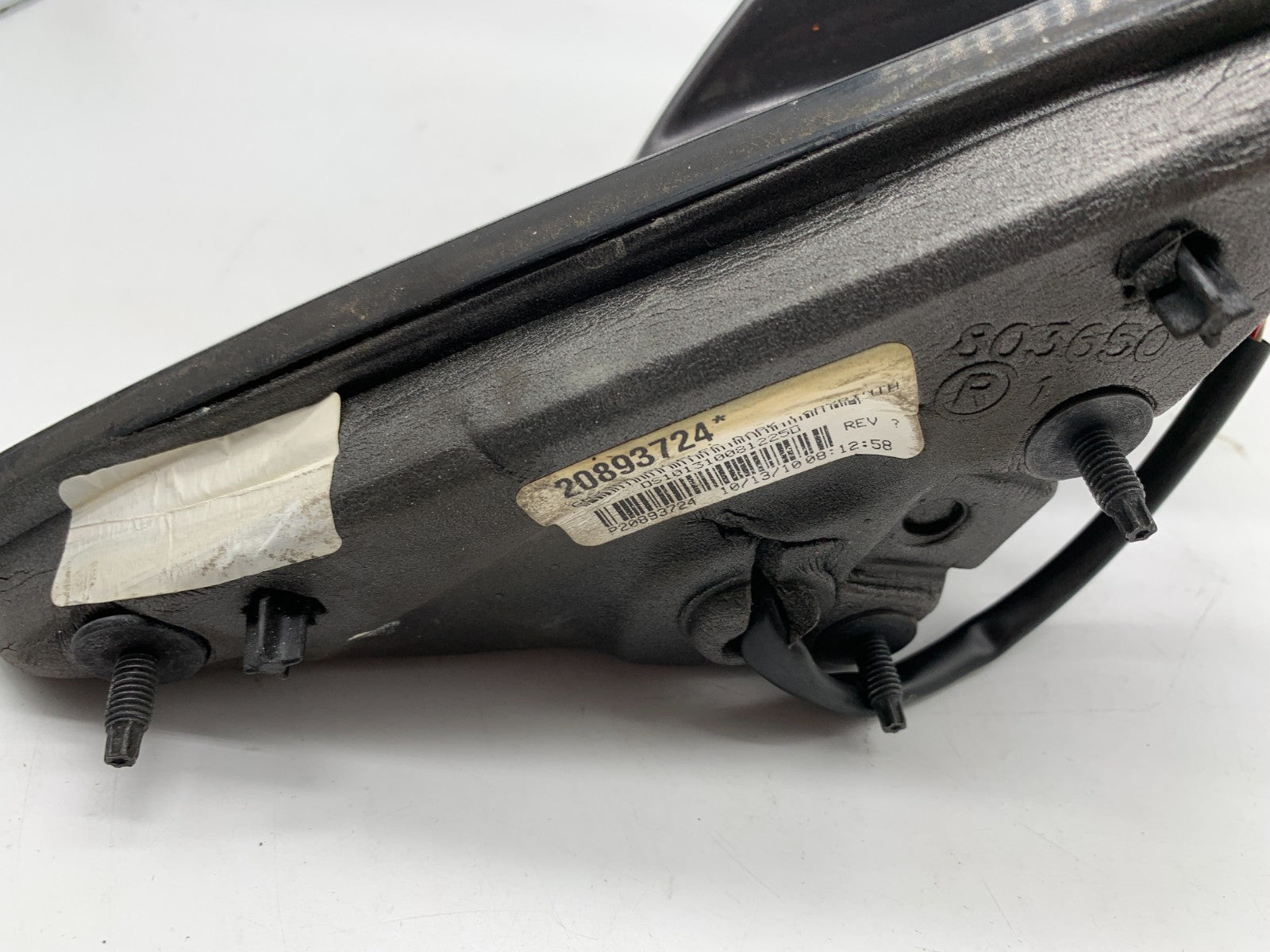 2008-2012 Chevrolet Malibu Passenger Side Power Door Mirror Gray OEM C01B23011