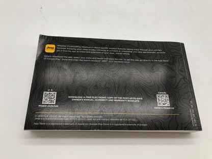2020 Jeep Renegade Owners Manual Set OEM C01B53025