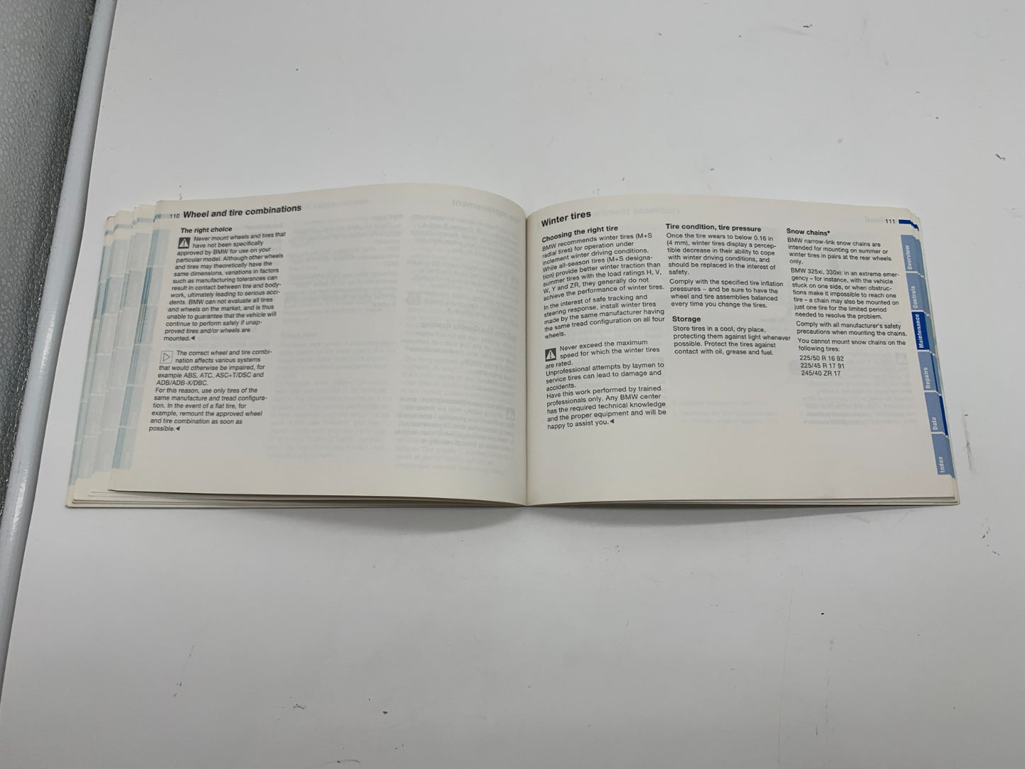 2001 BMW 320i Owners Manual Set OEM C03B26033