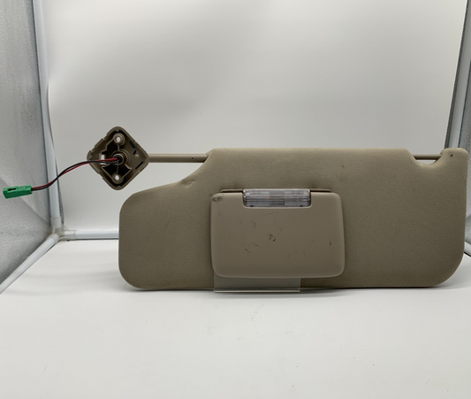 2010-2011 Ford Taurus Driver Sun Visor Tan Illuminated OEM B04B36008