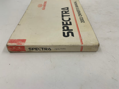 2003 Kia Spectra Owners Manual OEM C03B48012