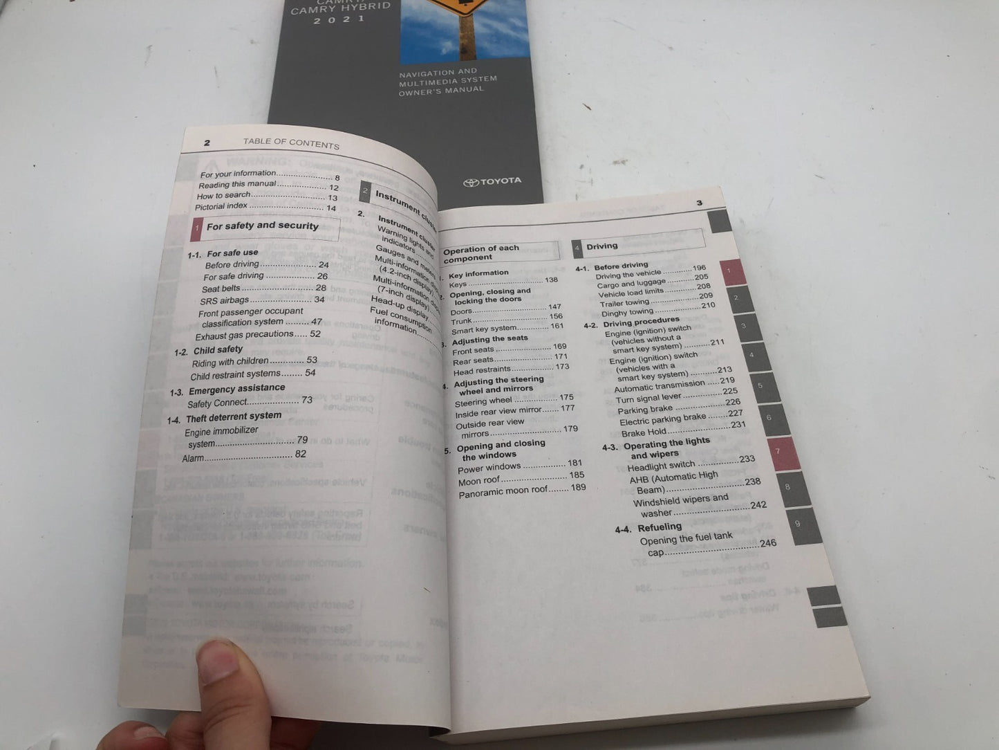 2021 Toyota Camry Owners Manual Set OEM A01B41004