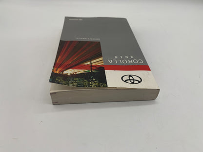 2018 Toyota Corolla Corolla Owners Manual OEM A01B24022