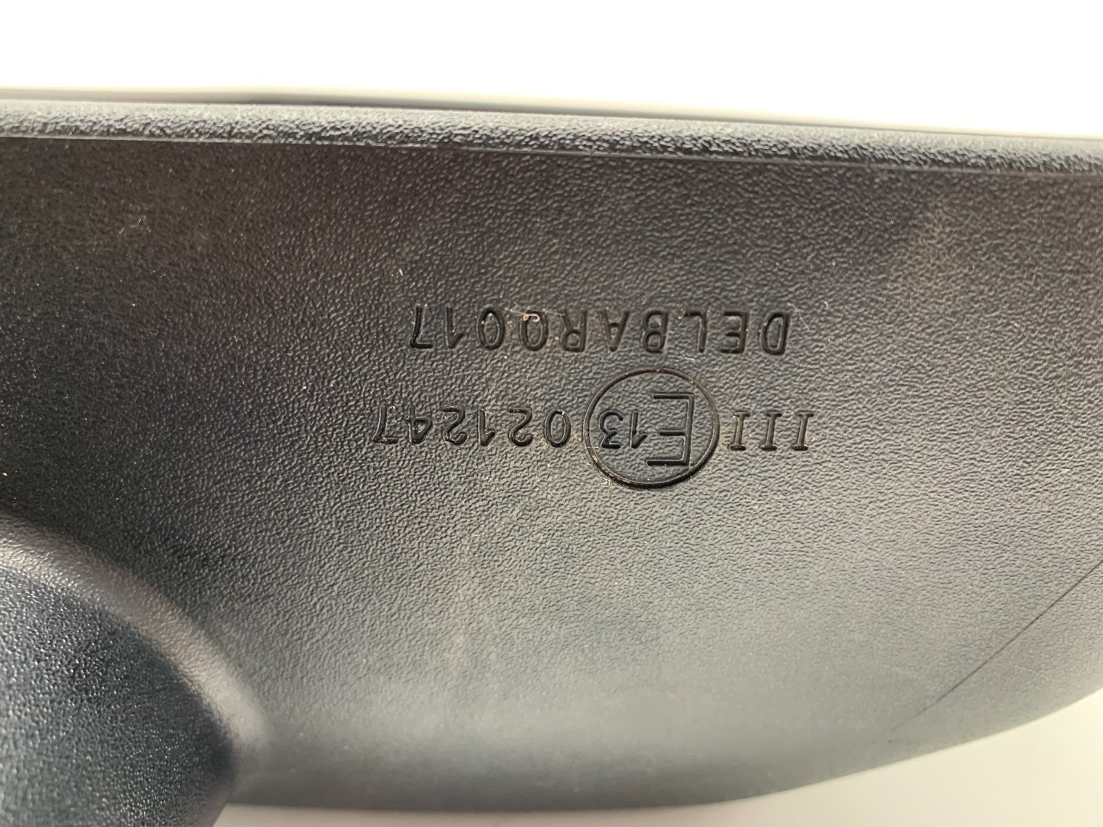 2015-2017 Jeep Wrangler Passenger Side View Manual Door Mirror Black C02B20015