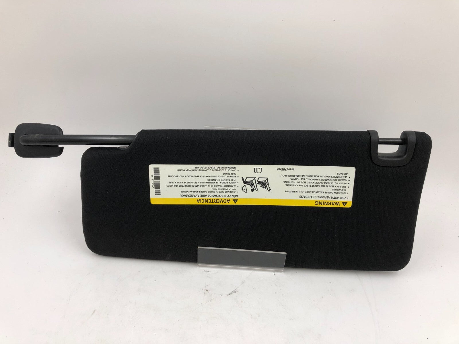 2015 Chrysler 200 Sedan Passenger Sun Visor Black OEM B02B35008