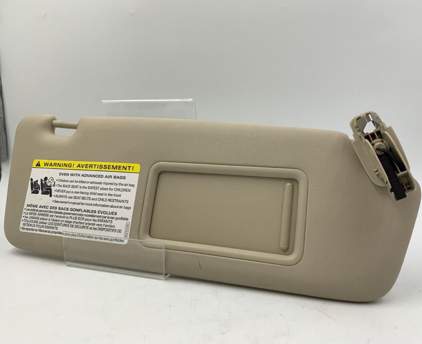 2008-2011 Audi A5 Passenger Sun Visor Beige Illuminated OEM B04B26031