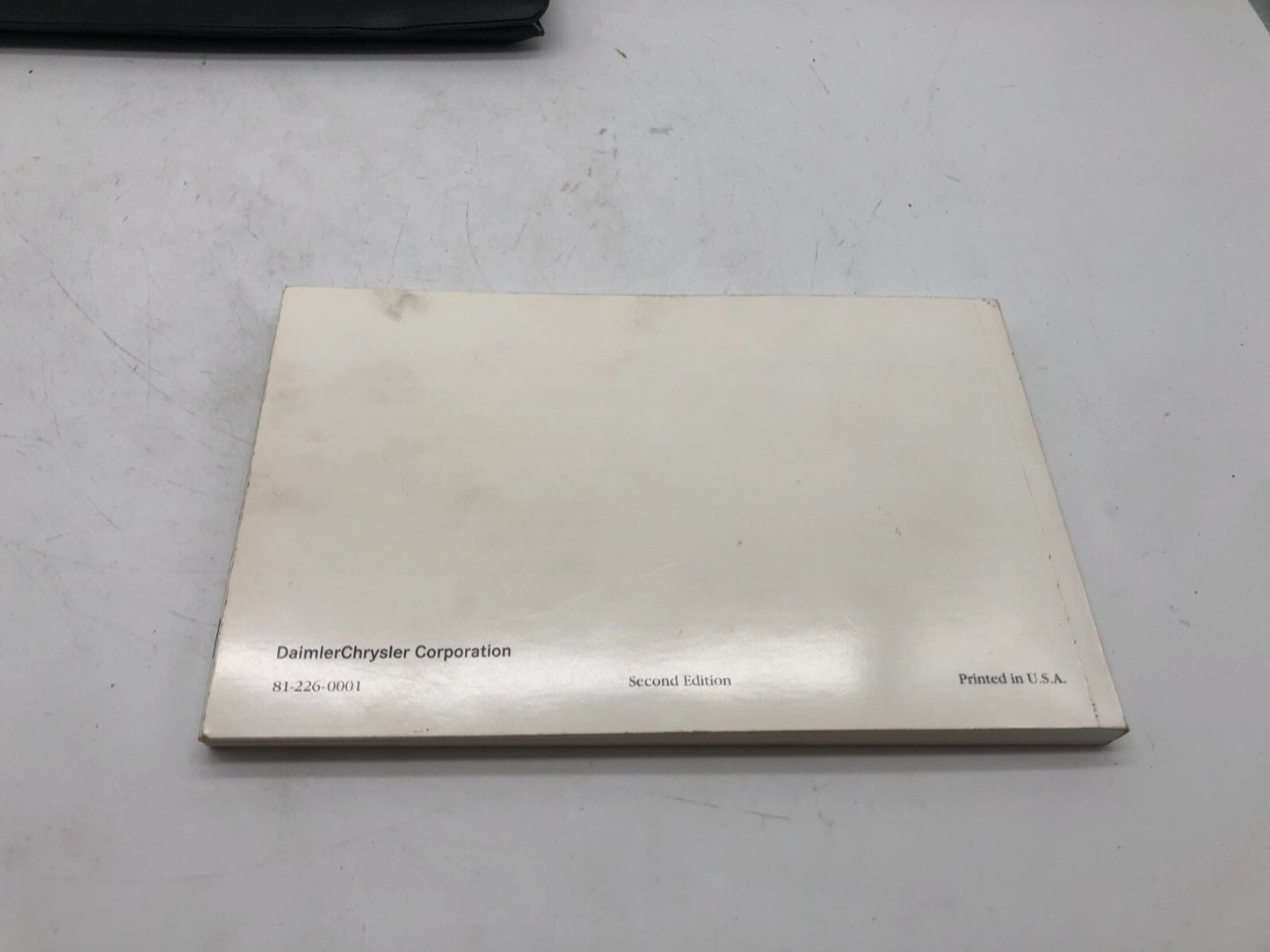 2000 Dodge Intrepid Owners Manual with Case OEM A01B42041