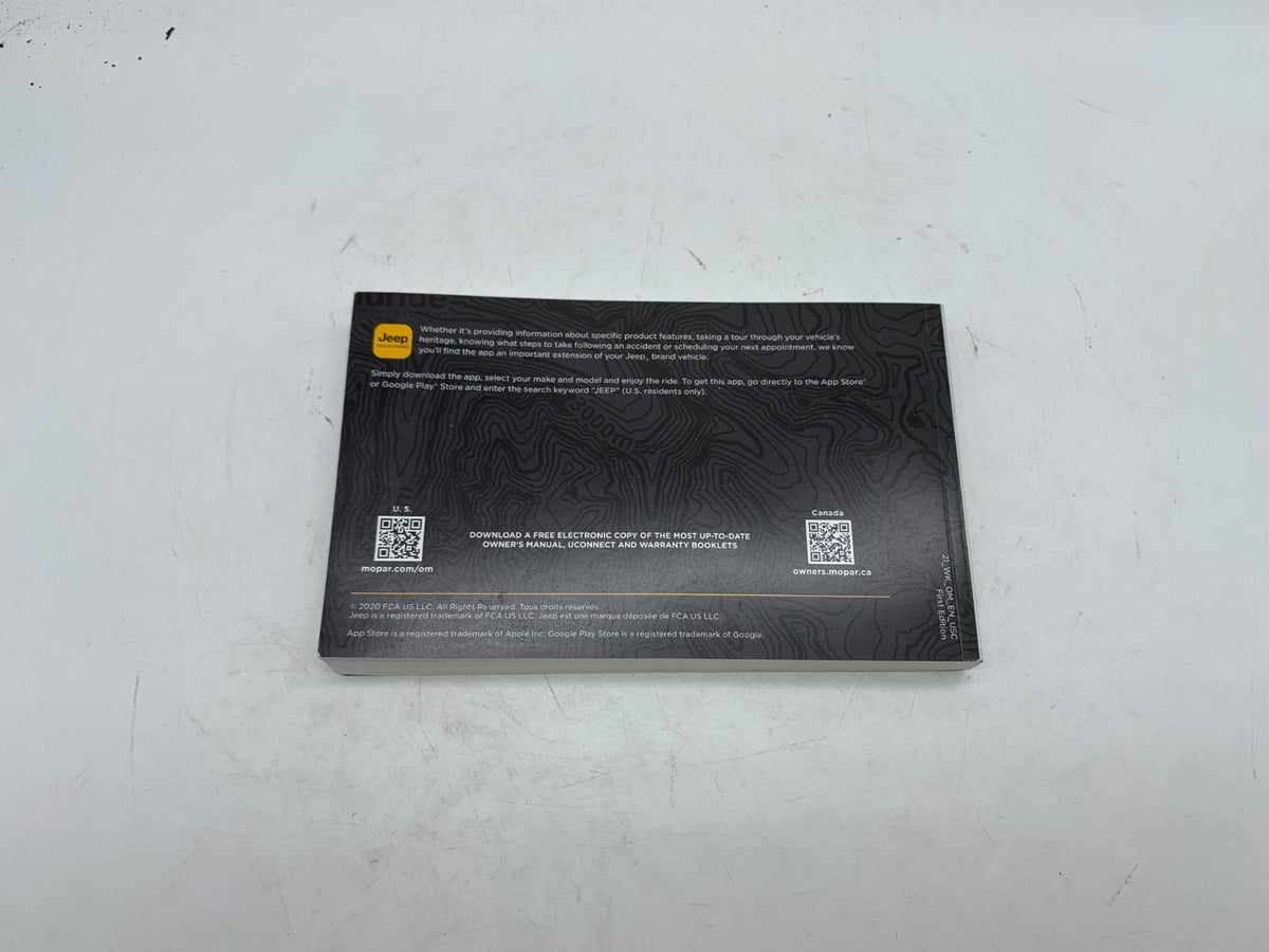 2021 Jeep Grand Cherokee Owners Manual OEM A03B43012