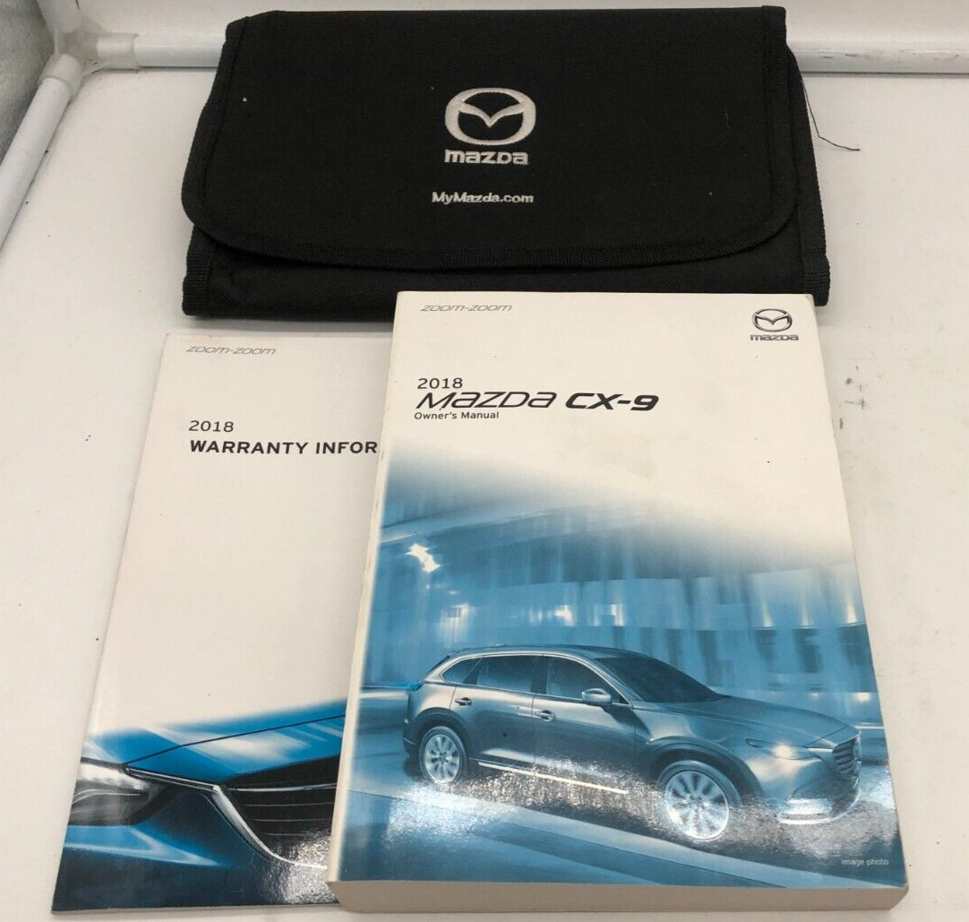 2018 Mazda CX-9 CX9 Owners Manual Set with Case OEM C02B40010