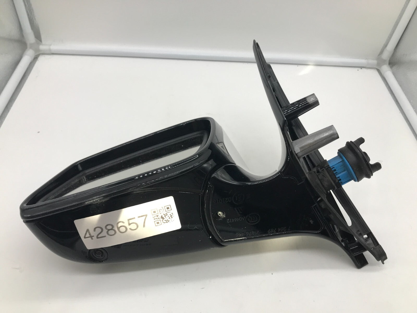 2009-2012 BMW 750i Driver Side View Power Door Mirror White OEM B01B37028