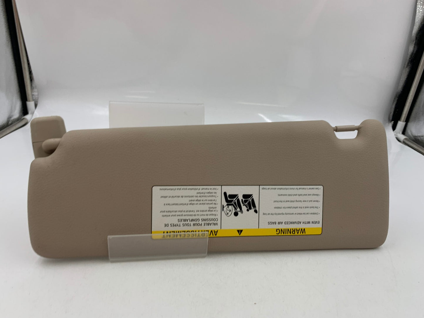 2012-2018 BMW 328i Passenger Sun Visor Sunvisor Beige OEM Illumination E03B66004