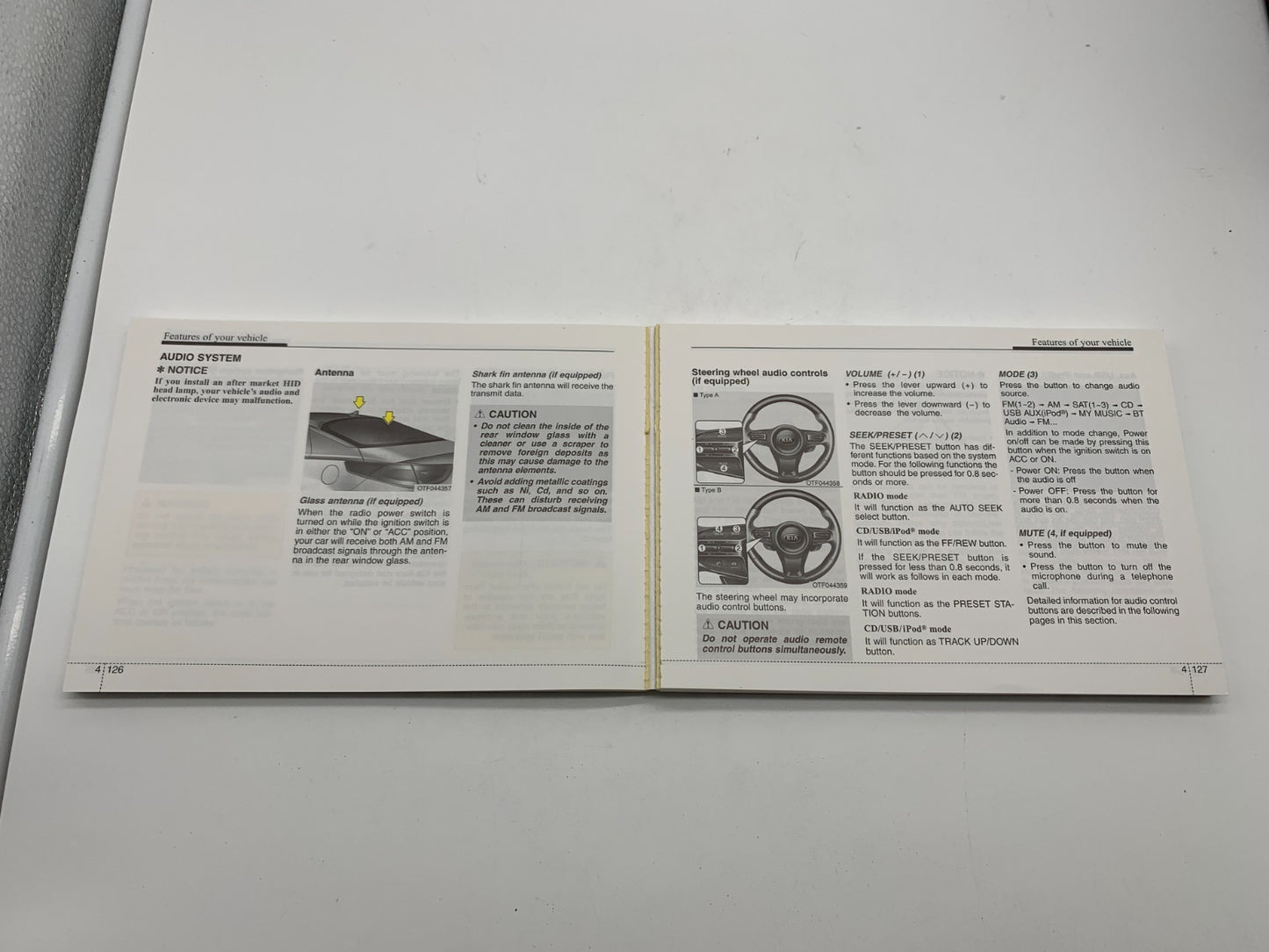 2015 Kia Optima Hybrid Owners Manual Set with Case OEM A03B24051
