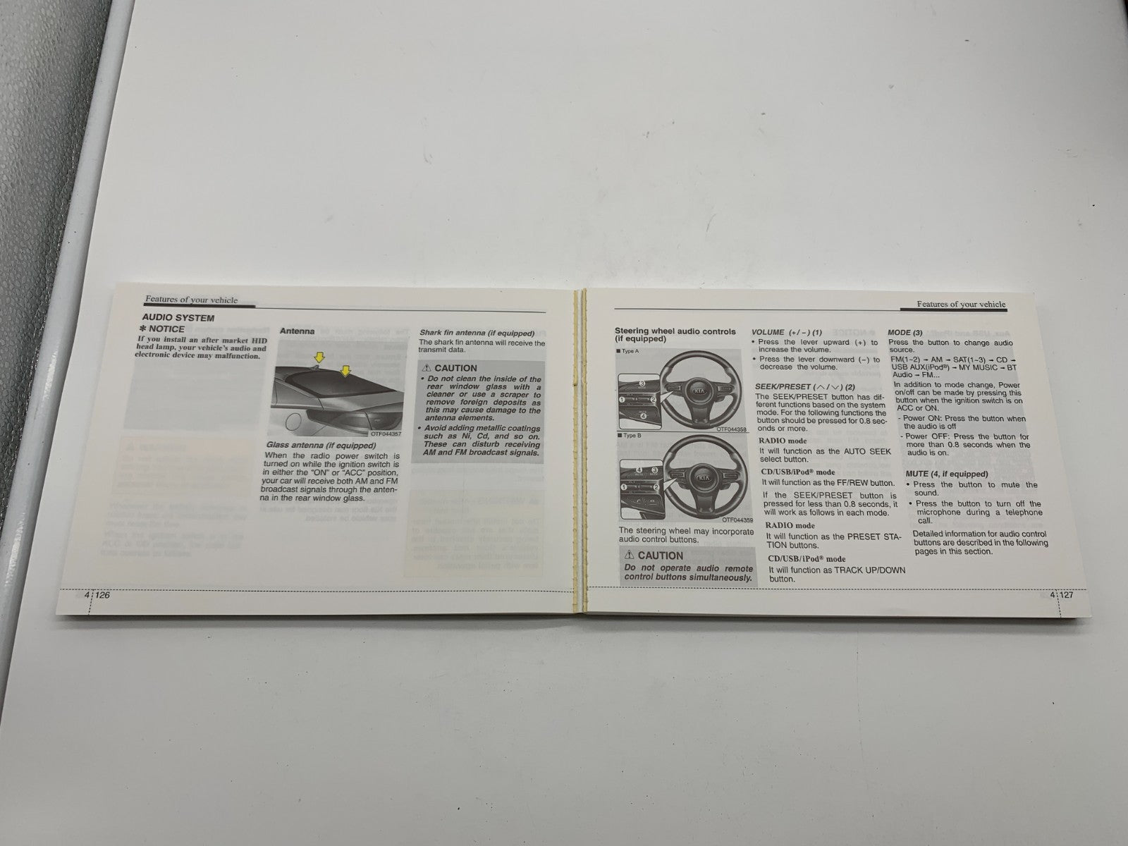 2015 Kia Optima Hybrid Owners Manual Set with Case OEM A03B24051
