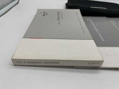 2014 Nissan Maxima Owners Manual Set with Case OEM D01B19014