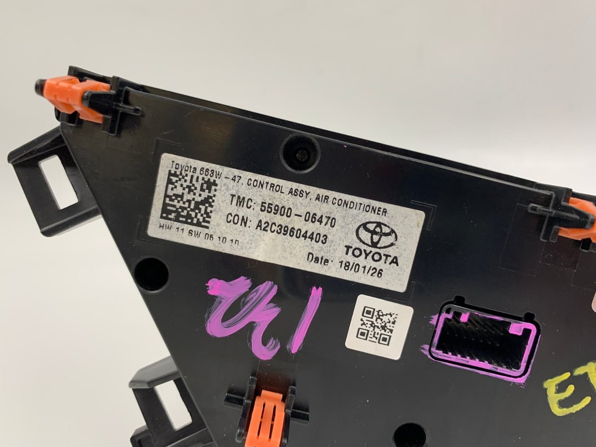2015-2017 Toyota Camry AC Heater Climate Control Unit OEM A02B53029