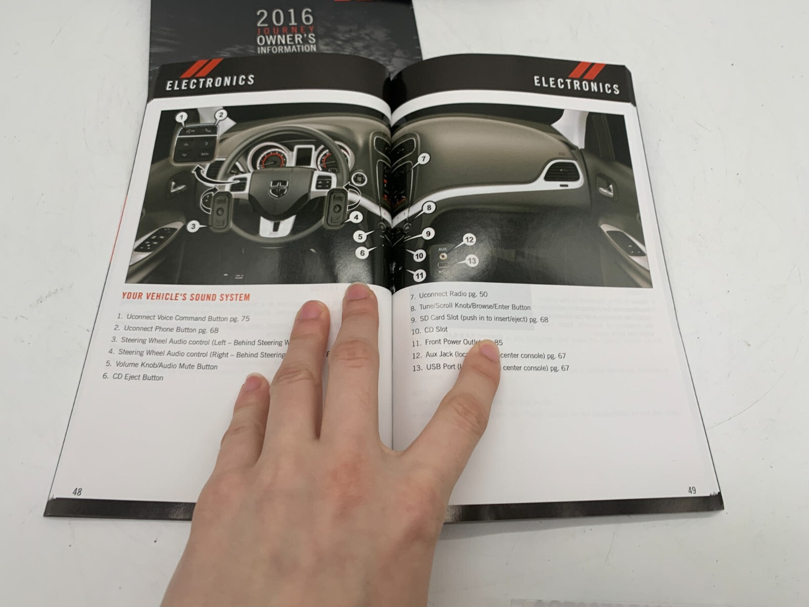 2016 Dodge Journey Owners Manual with Case OEM A03B47006