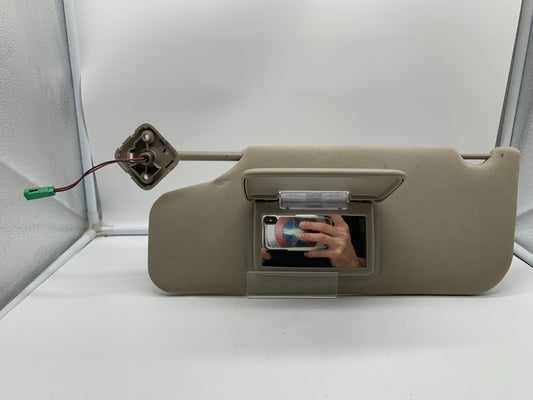 2010-2011 Ford Taurus Driver Sun Visor Tan Illuminated OEM B04B36008
