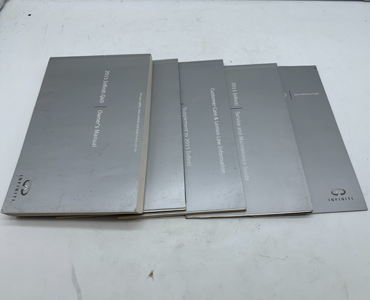 2015 Infiniti Q40 Owners Manual Set OEM A02B50013