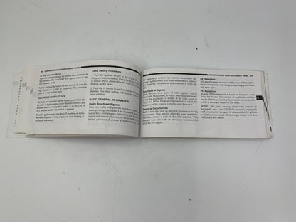 2007 Dodge Caravan Owners Manual with Case OEM B01B04045