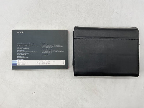 2011 Hyundai Sonata Owners Manual Set With Case I03B49005