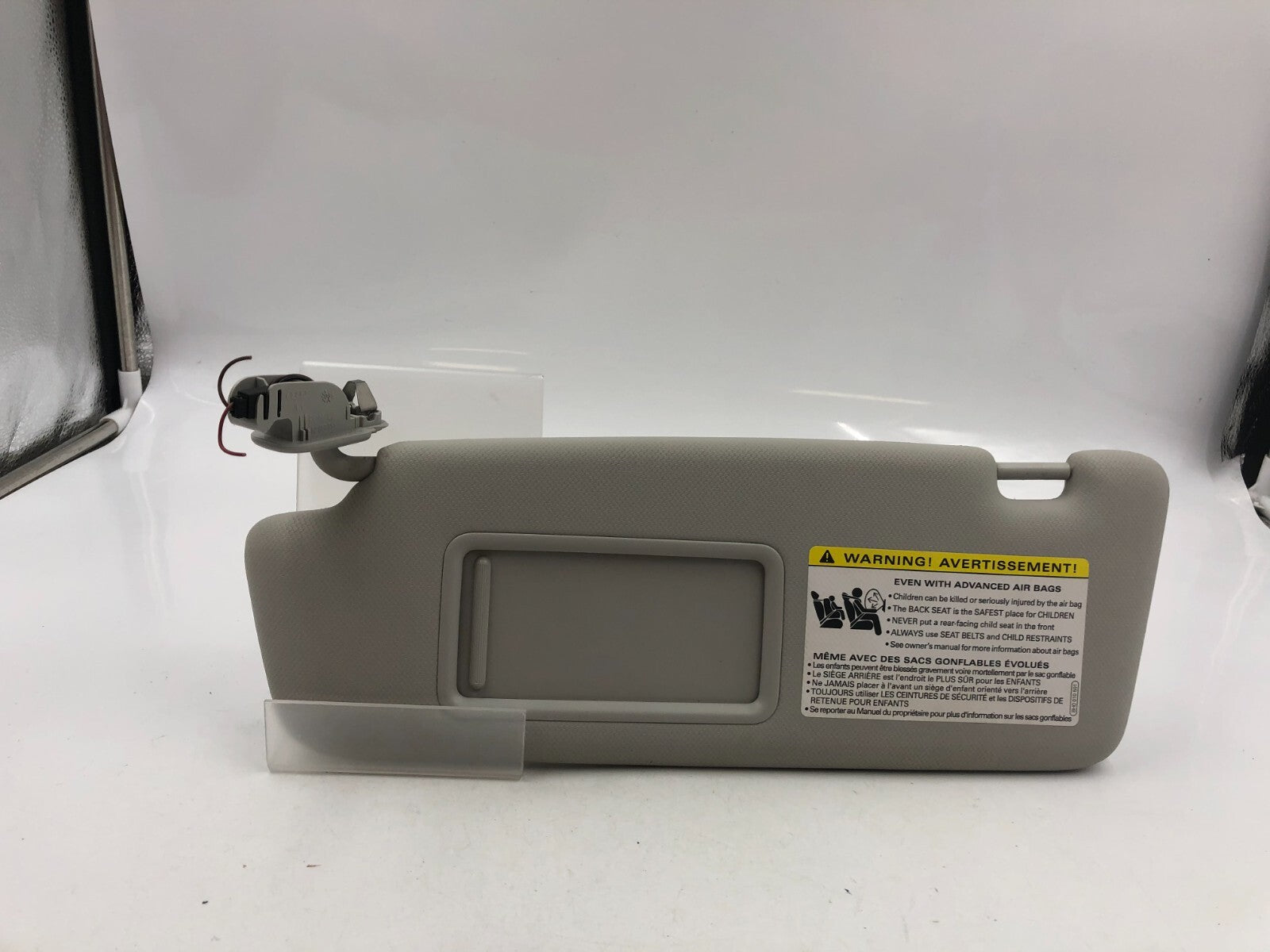 2009-2012 Audi A4 Driver Sun Visor Gray Illumination OEM B04B40085