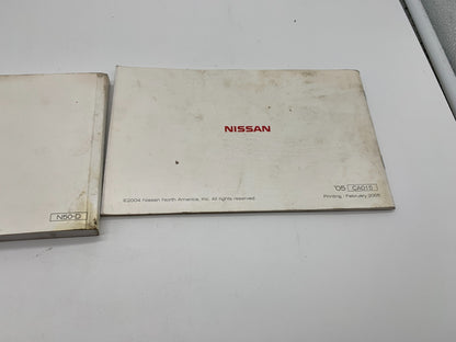 2005 Nissan Xterra Owners Manual Set OEM A01B44011