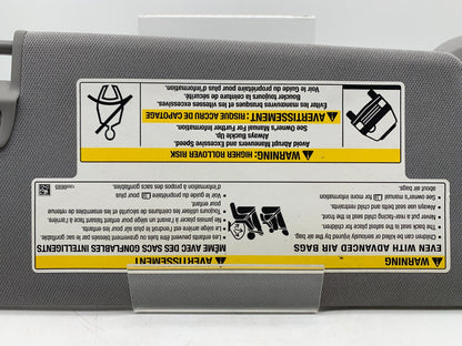 2018-2019 Chevrolet Equinox Driver Sun Visor Illumination Gray OEM A01B22050