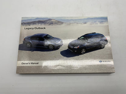 2014 Subaru Legacy Outback Owners Manual Set with Case OEM C02B04033