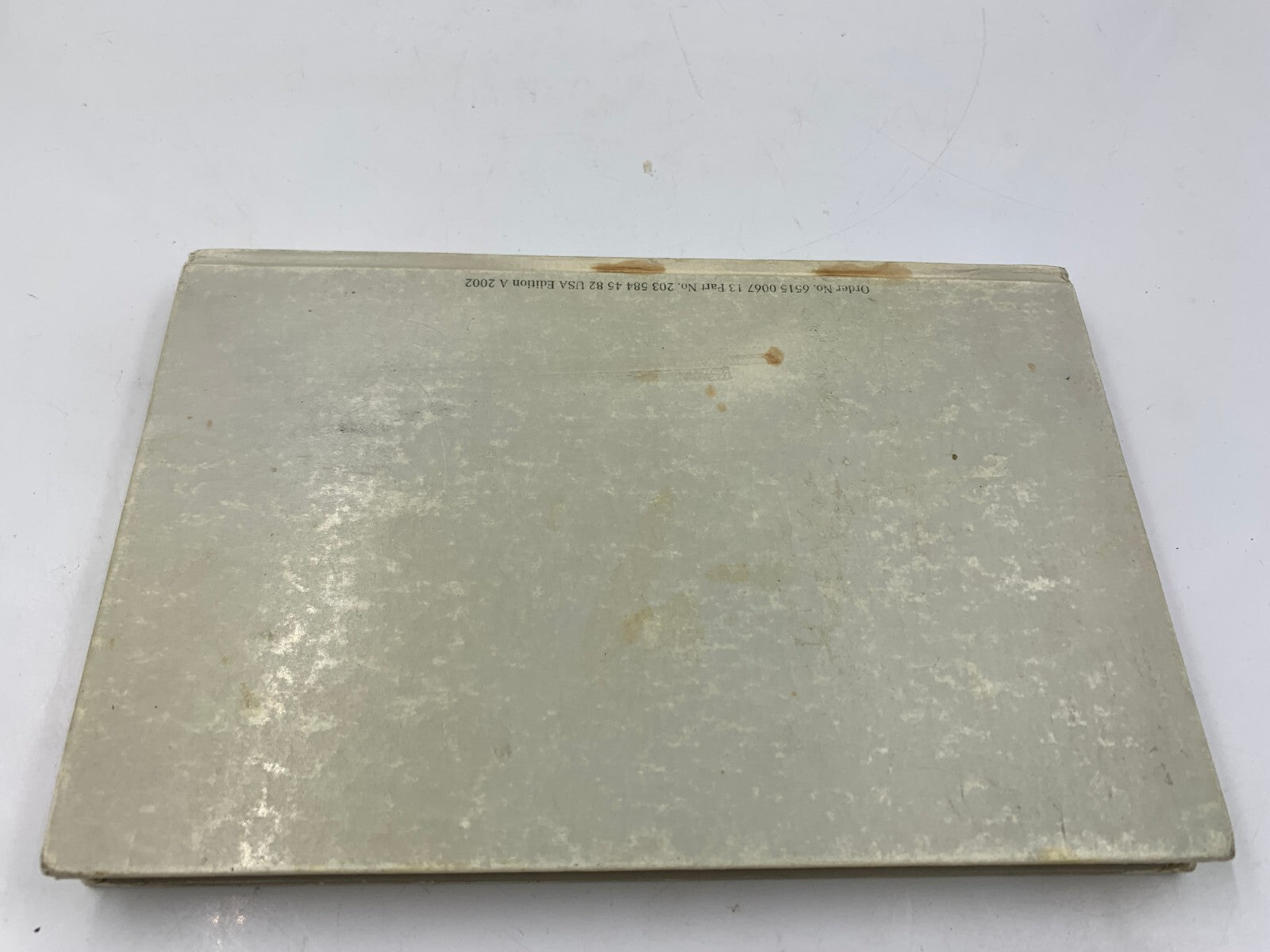 2002 Mercedes-Benz C-Class Owners Manual OEM C03B03018