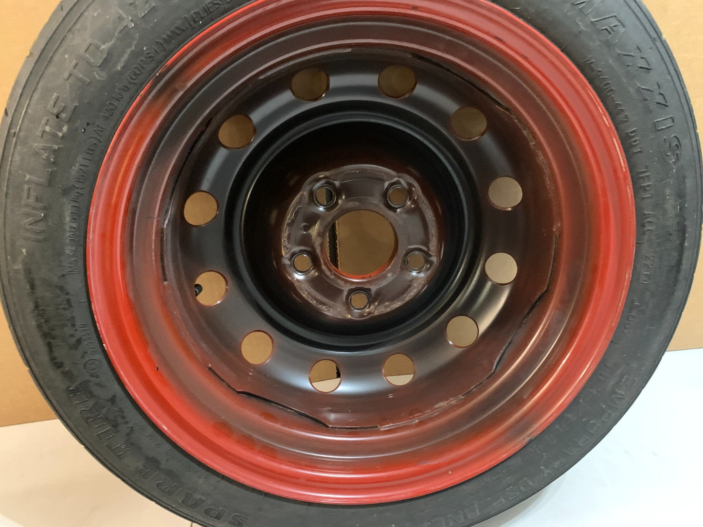 2013-2020 Hyundai Elantra 15" Spare Tire with Jack Kit Compact Donut T125/80D15