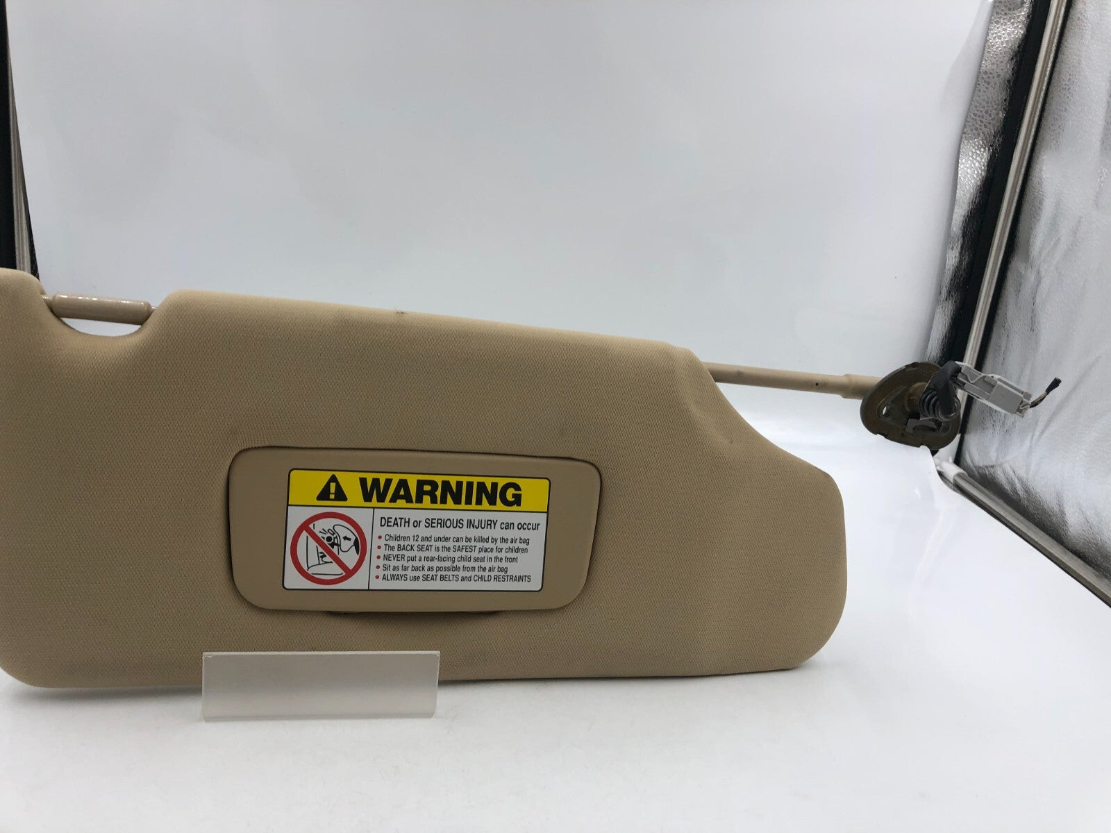 2004-2008 Acura TL Passenger Sun Visor Tan Illuminated OEM D01B28026