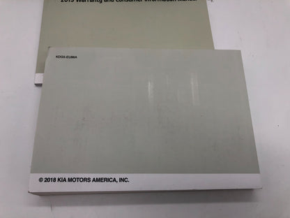2019 Kia Optima Owners Manual Set with Case OEM A02B29004