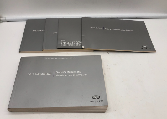 2017 Infiniti QX60 QX 60 Owners Manual Set OEM A03B29008