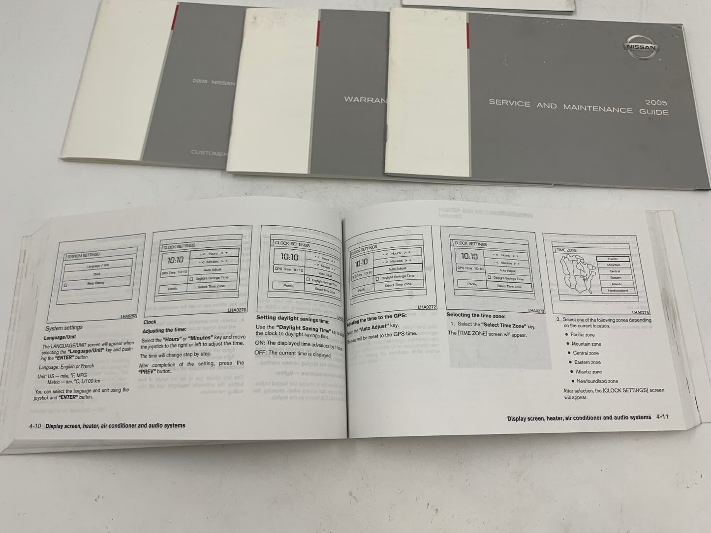2005 Nissan Pathfinder Owners Manual Set OEM C01B26012