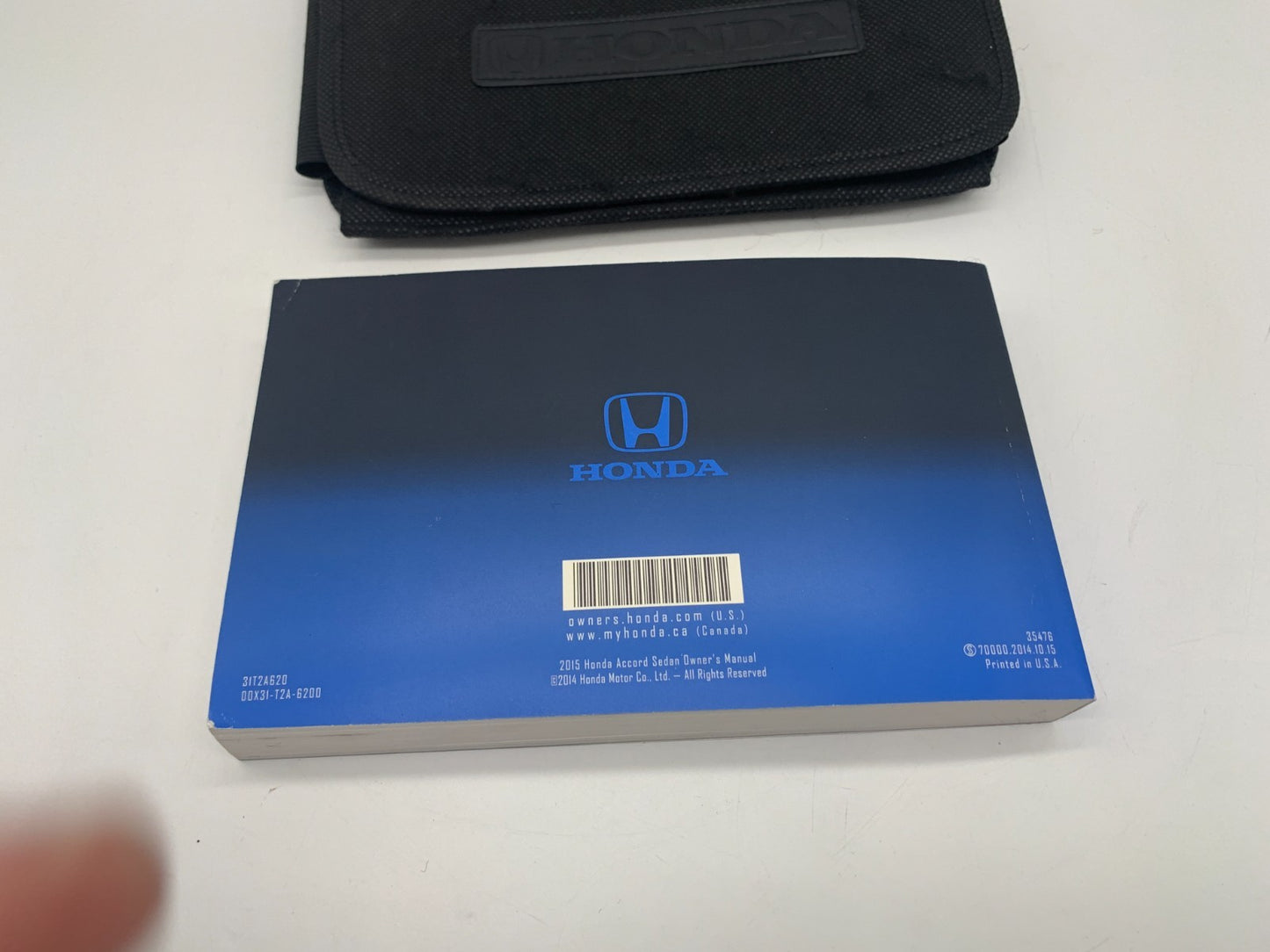 2015 Honda Accord Sedan Owners Manual Set with Case OEM A01B24024