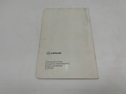 2008 Lexus IS250 IS350 IS 250 IS 350 Owners Manual Set with Case OEM R01B50021