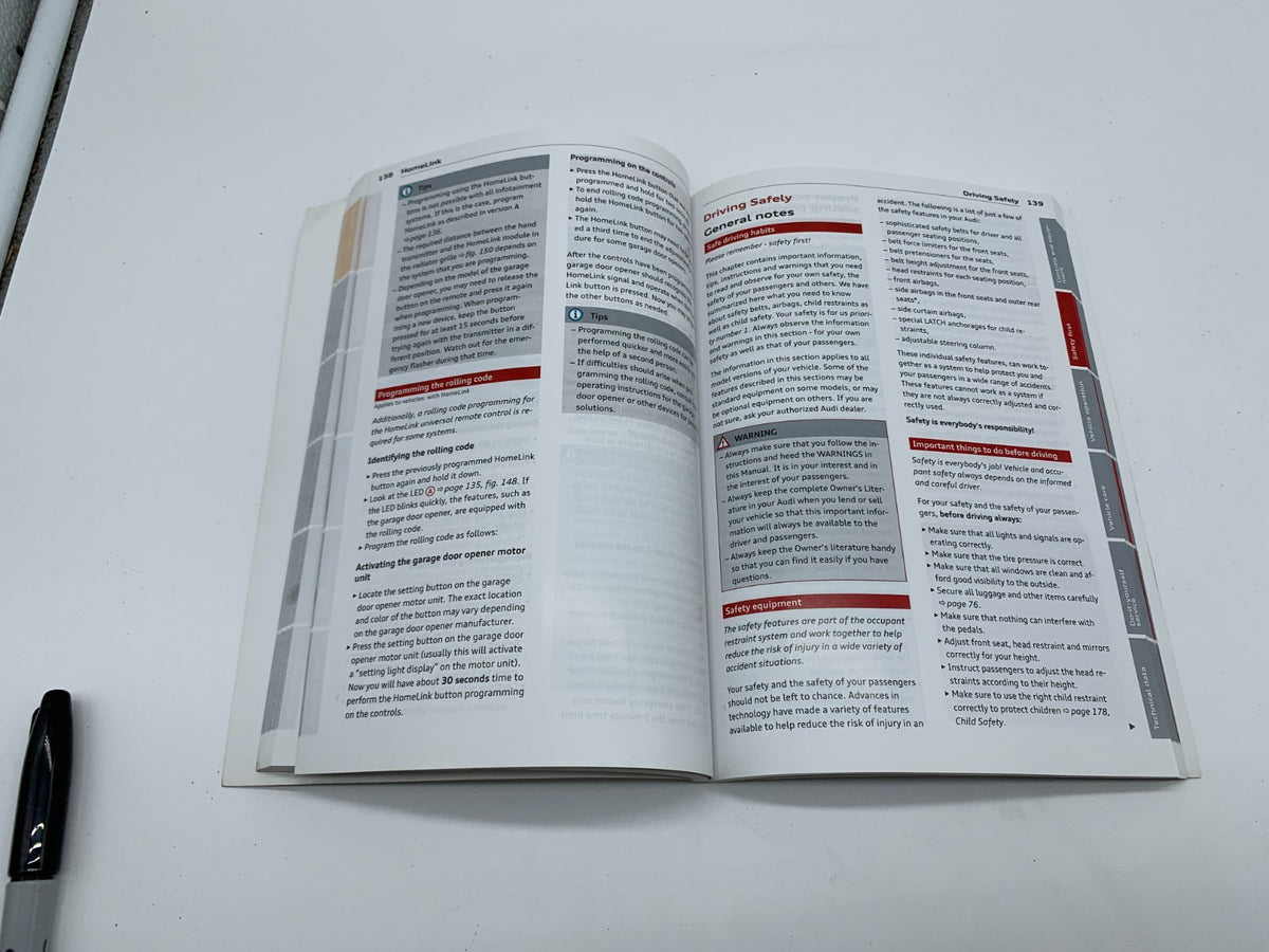 2015 Audi Q5 SQ5 Owners Manual OEM A01B50013