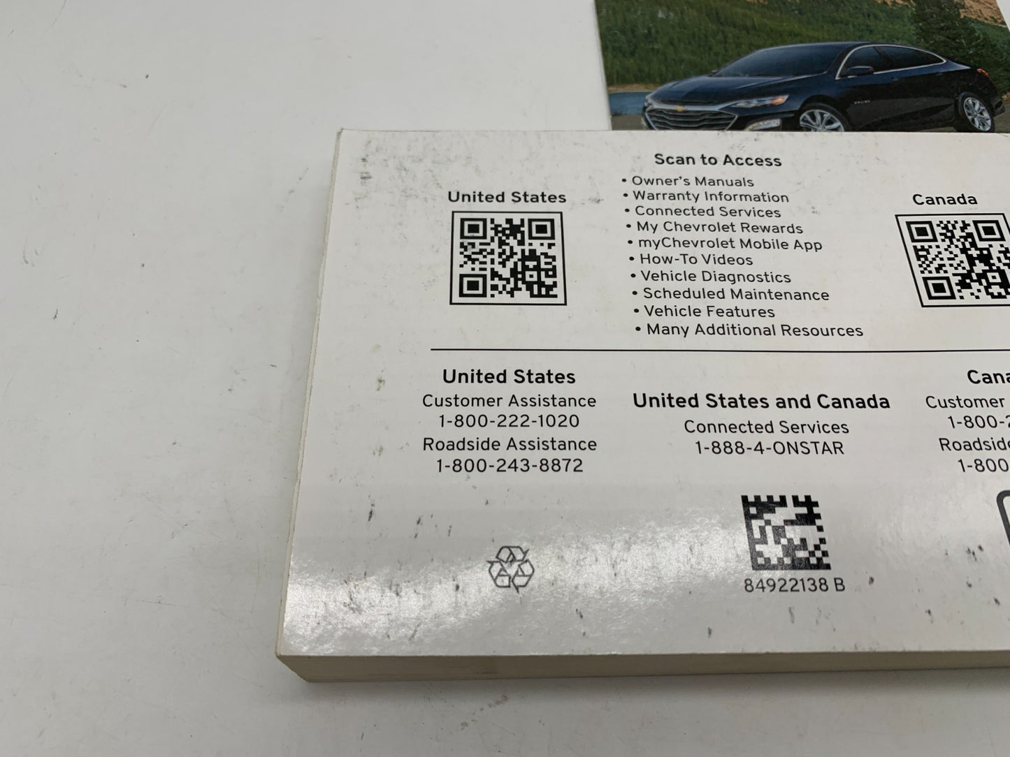 2023 Chevrolet Malibu Owners Manual OEM A01B33003