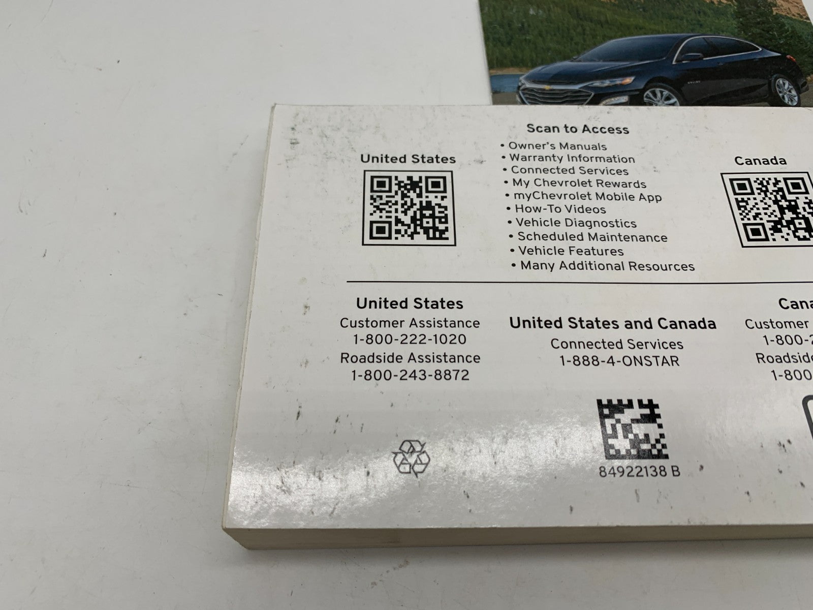 2023 Chevrolet Malibu Owners Manual OEM A01B33003