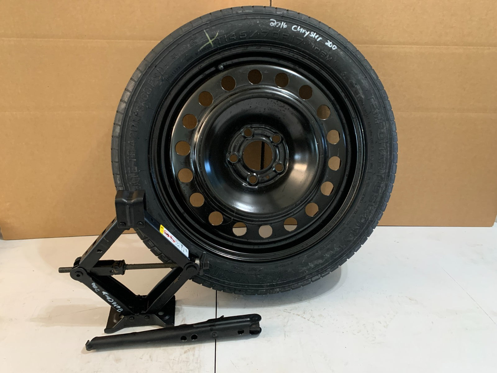 2015-2017 Chrysler 200 17" Spare Tire with Jack Kit Compact Donut T145/70R17