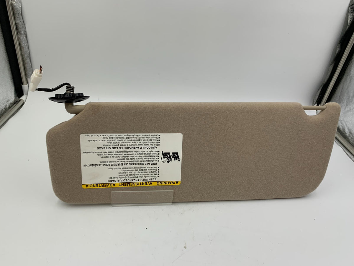 2011-2014 Toyota Sienna Passenger Sun Visor Tan Illuminated OEM C03B70006
