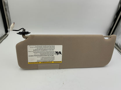2011-2014 Toyota Sienna Passenger Sun Visor Tan Illuminated OEM C03B70006