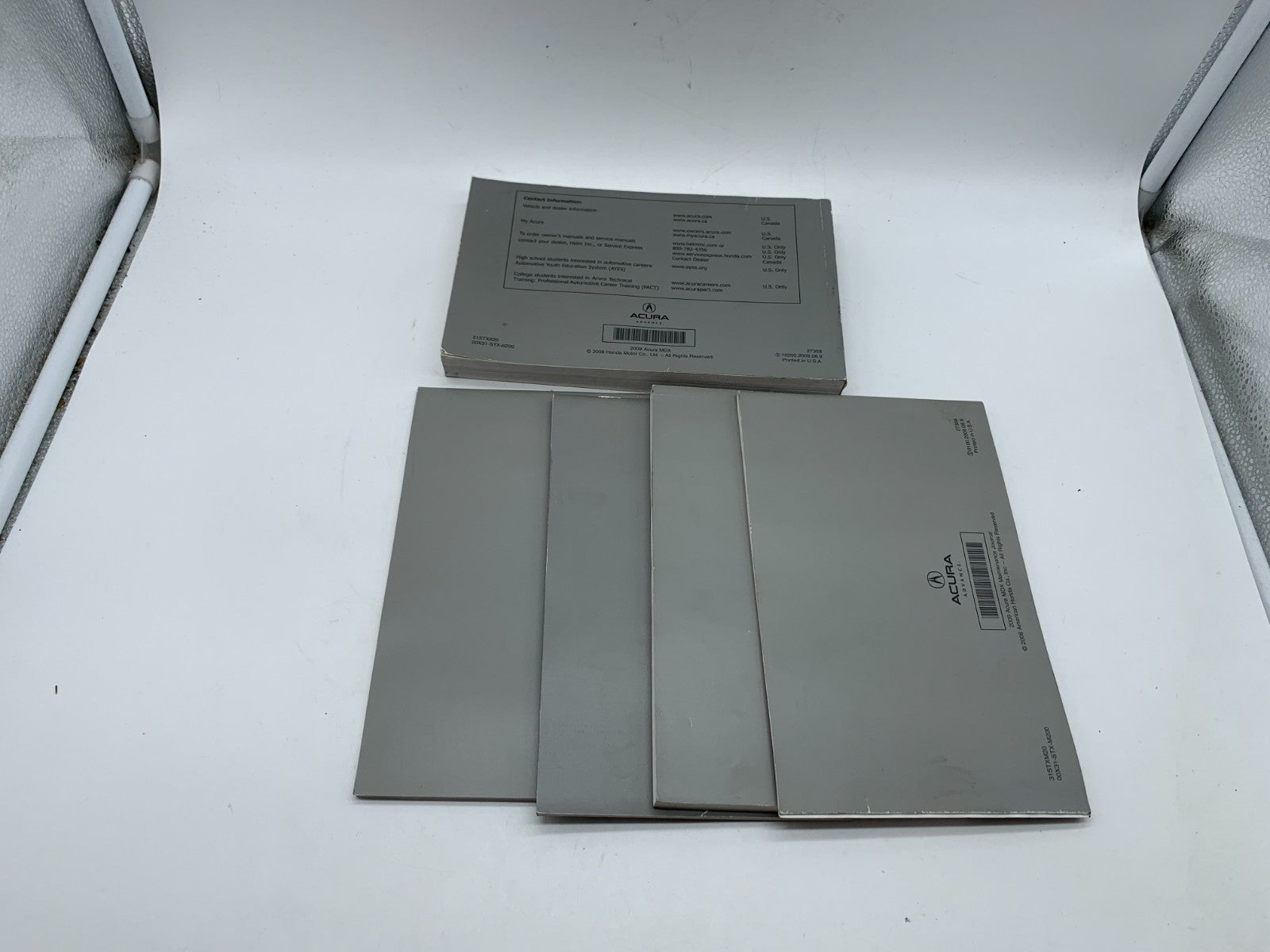 2009 Acura MDX Owners Manual Set OEM D02B20017