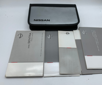 2009 Nissan Sentra Owners Manual Set with Case OEM D03B14041