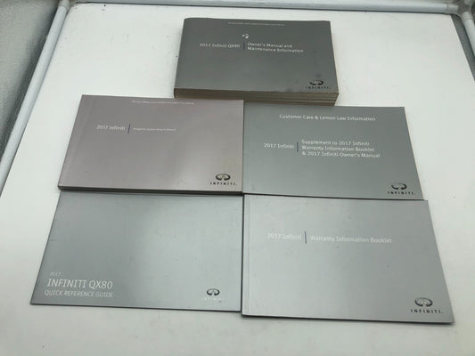 2017 Infiniti QX80 QX 80 Owners Manual Set OEM D03B07010