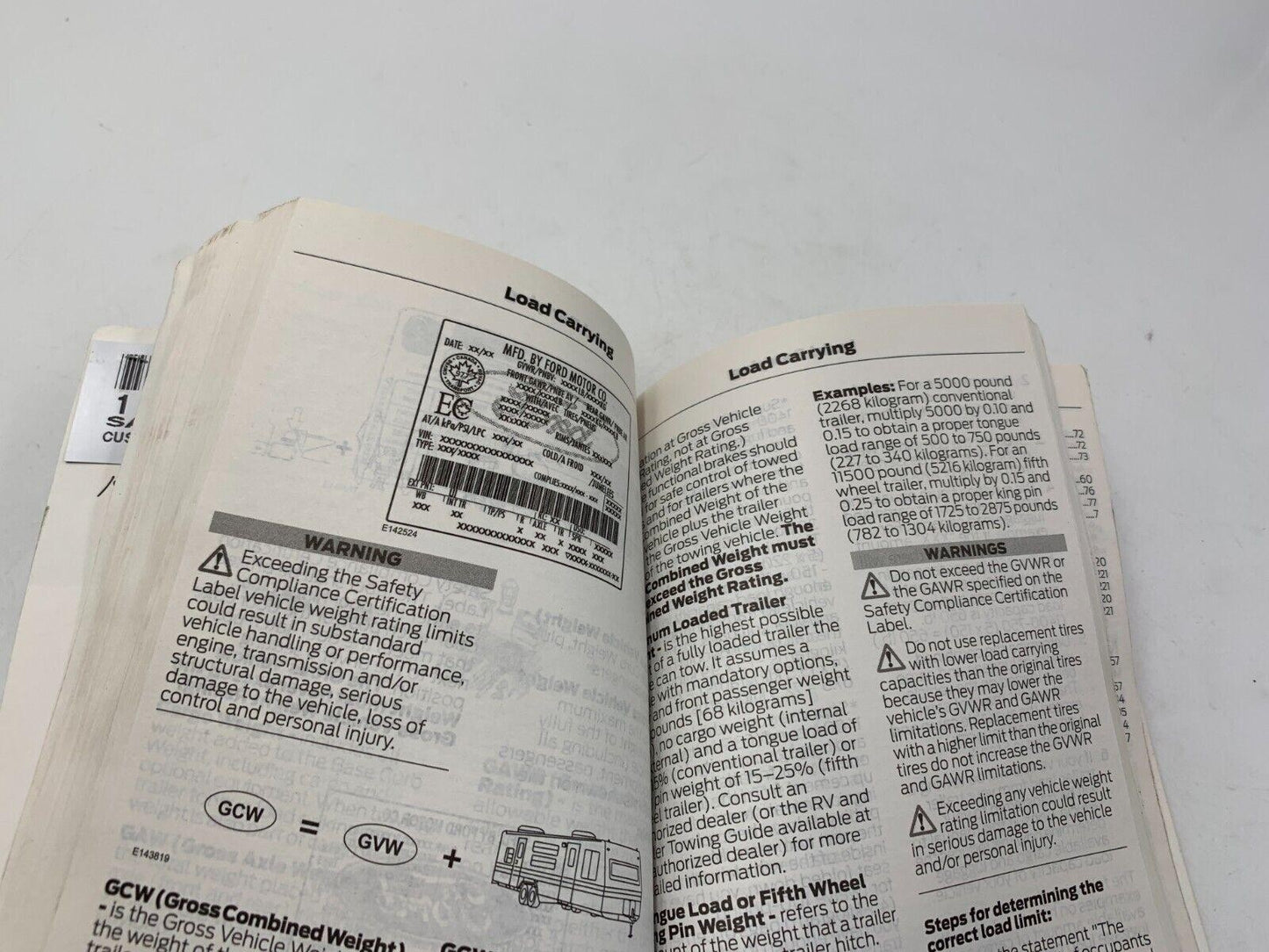 2014 Ford Fusion Owners Manual OEM D01B08024