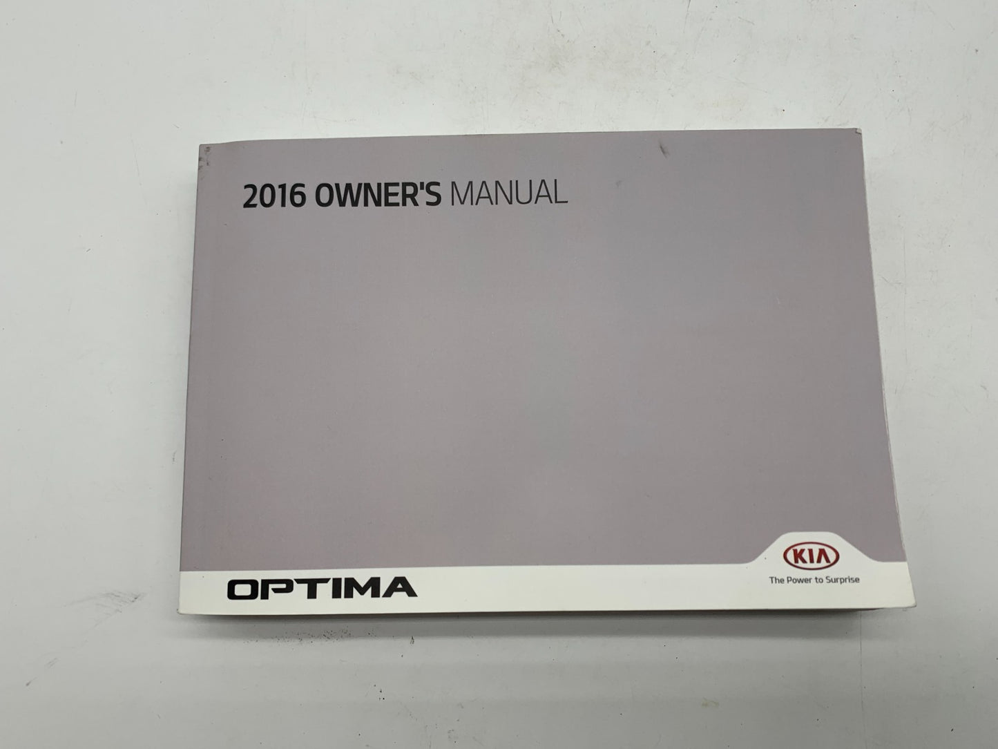 2016 Kia Optima Owners Manual Set with Case OEM C02B04035