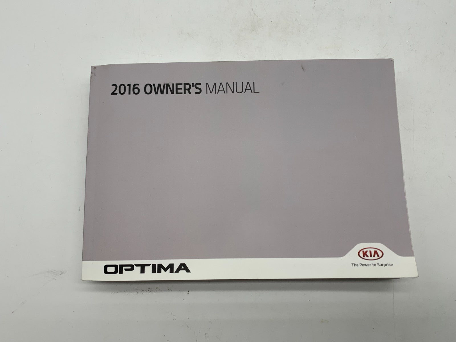 2016 Kia Optima Owners Manual Set with Case OEM C02B04035